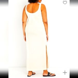 Eloquii ribbed tank maxi dress.